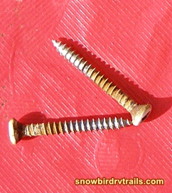 replacing rusty RV screws