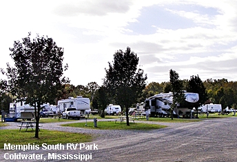 Memphis South RV Park, Coldwater, MS