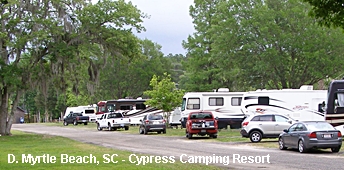 Cypress Camping Resort in Myrtle Beach