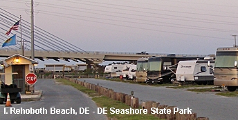 Delaware Seashore State Park on the beach Rehoboth Beach, DE