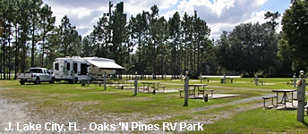  Nice Lake City, FL RV Park near I-75 and I-10