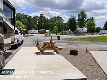 Jolly Acres Campground off I-95 near St George, SC