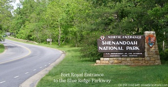 North entrance to Shenandoah National Park