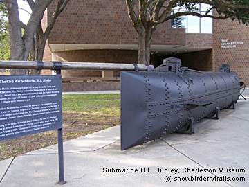 HL Hunley Submarine at Charleston Museum
