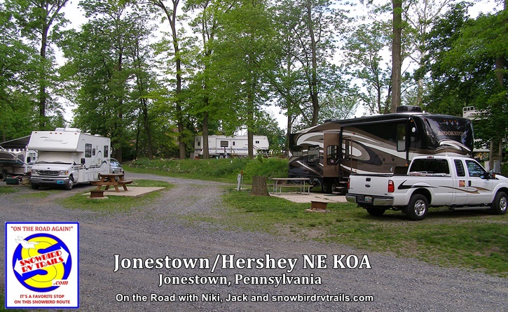 Snowbird RV stop #2 in Jonestown, PA