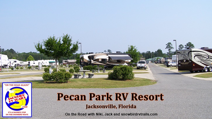 Snowbird RV stopover in Jacksonville, FL