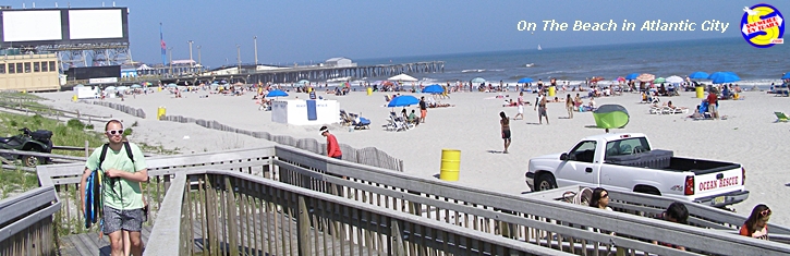 On the Beach in Atlantic City, NJ