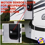 Motion sensor lights to improve your RV safety