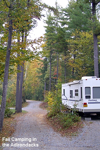Fall camping in the Adirondack Mountains