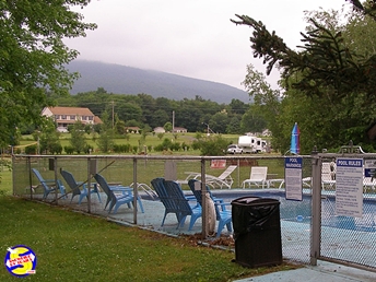 Swimming pool at Brookside Campground in The Catskills