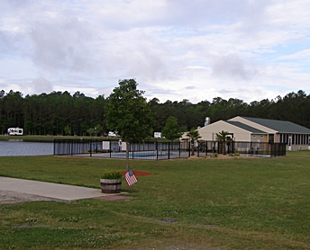 Swimming pool at North River Campground, Shawboro, NC