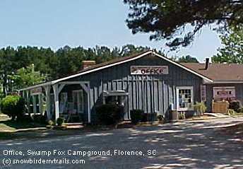 Swamp Fox Campround off I-95 in Florence, SC