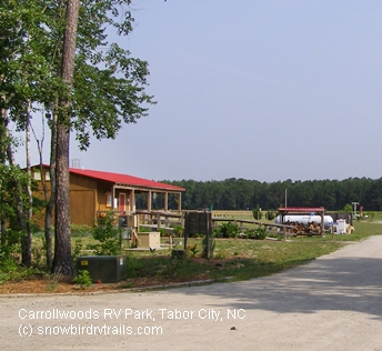 A visit to Carrollwoods RV Park at Grapefull Sisters Vineyard, Tabor City, NC