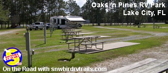 Oaks 'n Pines RV Park in Lake City FL