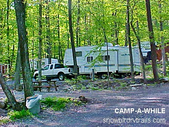 Camp Awhile Campground in Hegins, PA