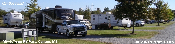 RVing in Movie Town, Canton, MS