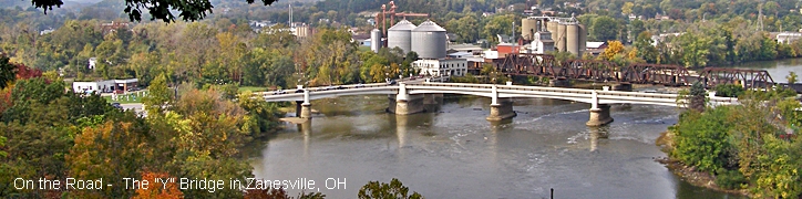 The Y Bridge in Zanesville, Ohio